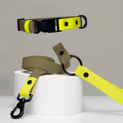 Set collar y correa Impermeable con chapa WONDER WILD - Il Can Atelier
